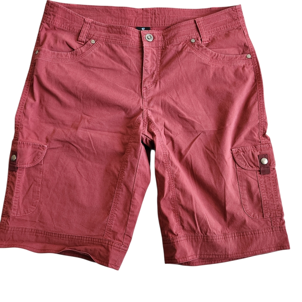 Kuhl Splash Cargo Hiking Shorts Women’s 14 Scarlet Red Outdoors Performance Camp